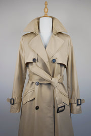 WTC-3105C Beige Luxury Style Waterproof Trench Coat ( Queen's Favorite )