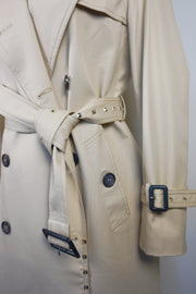 WTC-3106 Beige Luxury Studs Waterproof Trench Coat ( Queen's Favorite )
