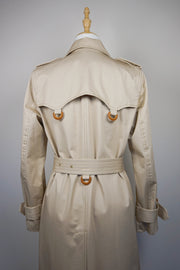 WTC-3585 Beige Luxury Style Loop Trench Coat ( Waterproof )