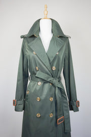 WTC-94864 Army Green Classic Style Trench Coat ( Size 4 )