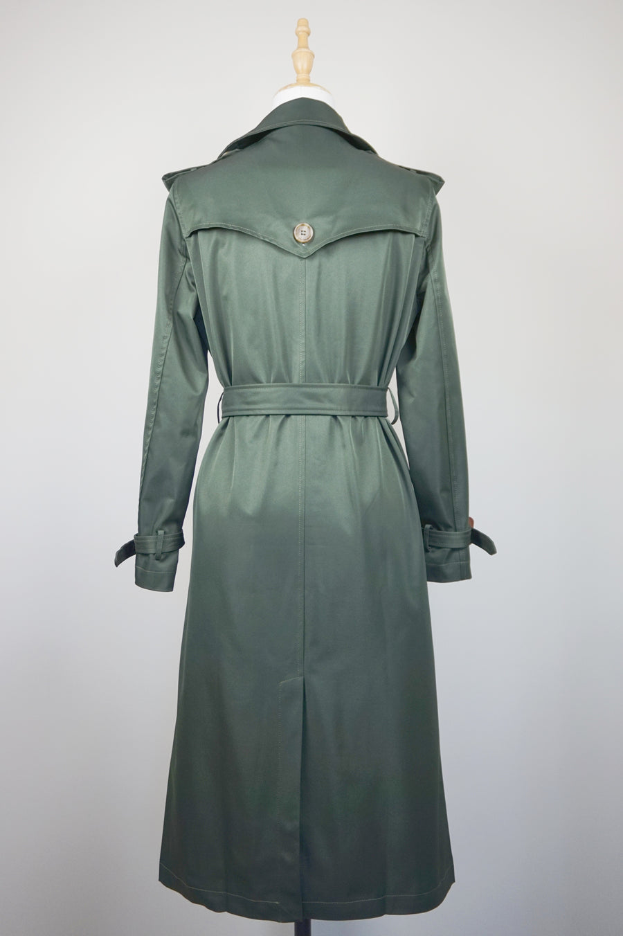 WTC-94864 Army Green Classic Style Trench Coat ( Size 4 )