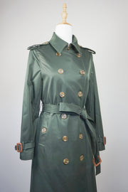 WTC-94864 Army Green Classic Style Trench Coat ( Size 4 )