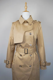 WTC-3199 Camel Swallowtail Design Trench Coat