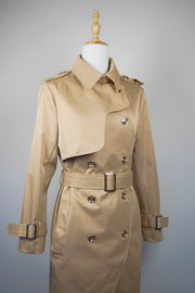 WTC-3199 Camel Swallowtail Design Trench Coat