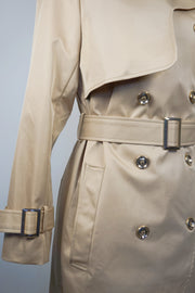 WTC-3199 Camel Swallowtail Design Trench Coat