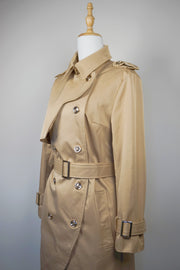 WTC-3199 Camel Swallowtail Design Trench Coat