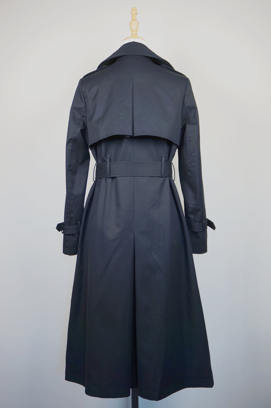 WTC-3105B Black Luxury Style Waterproof Trench Coat ( Queen's Favorite )