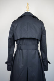 WTC-3105B Black Luxury Style Waterproof Trench Coat ( Queen's Favorite )