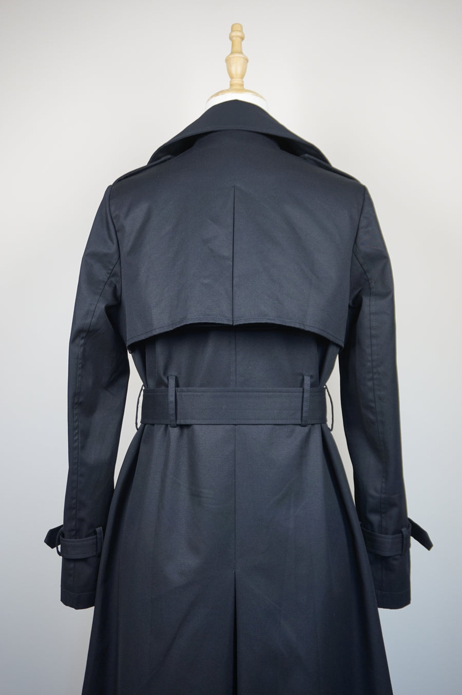 WTC-3105B Black Luxury Style Waterproof Trench Coat ( Queen's Favorite )