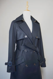 WTC-3105B Black Luxury Style Waterproof Trench Coat ( Queen's Favorite )