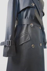 WTC-3105B Black Luxury Style Waterproof Trench Coat ( Queen's Favorite )