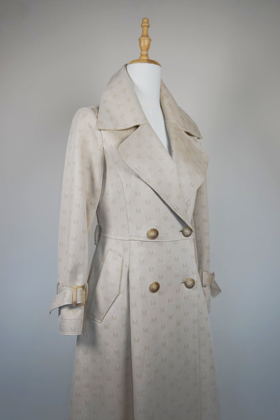 WTC-F1110 Beige Elegant Style Trench Coat