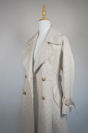WTC-F1110 Beige Elegant Style Trench Coat