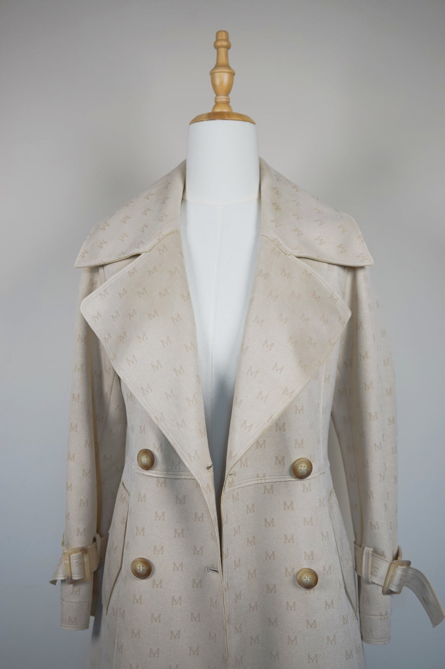 WTC-F1110 Beige Elegant Style Trench Coat