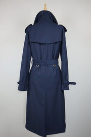 WTC-4236 Royal Blue Luxury Style Trench Coat ( Waterproof )
