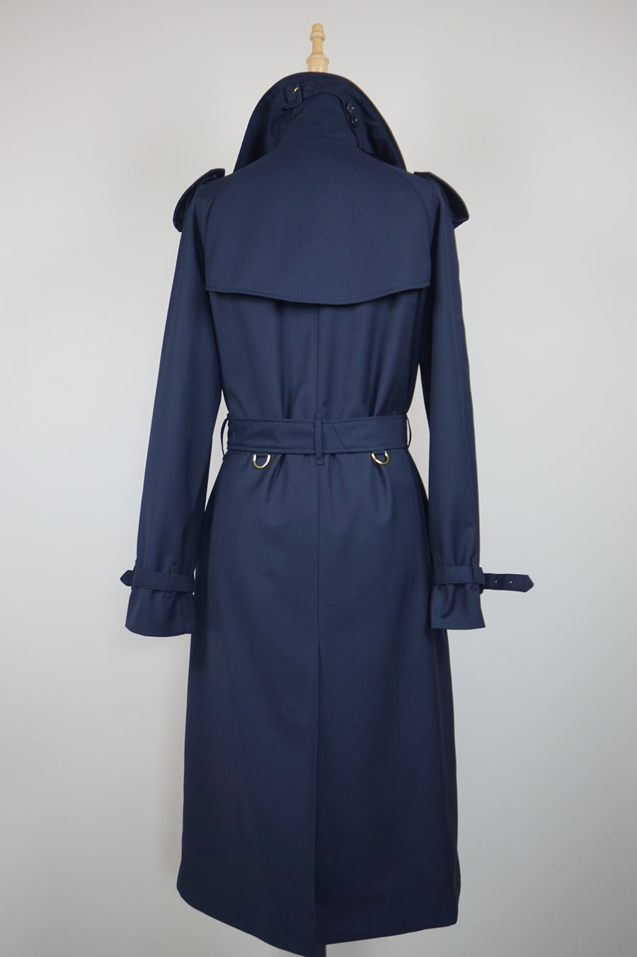 WTC-4236 Royal Blue Luxury Style Trench Coat ( Waterproof )
