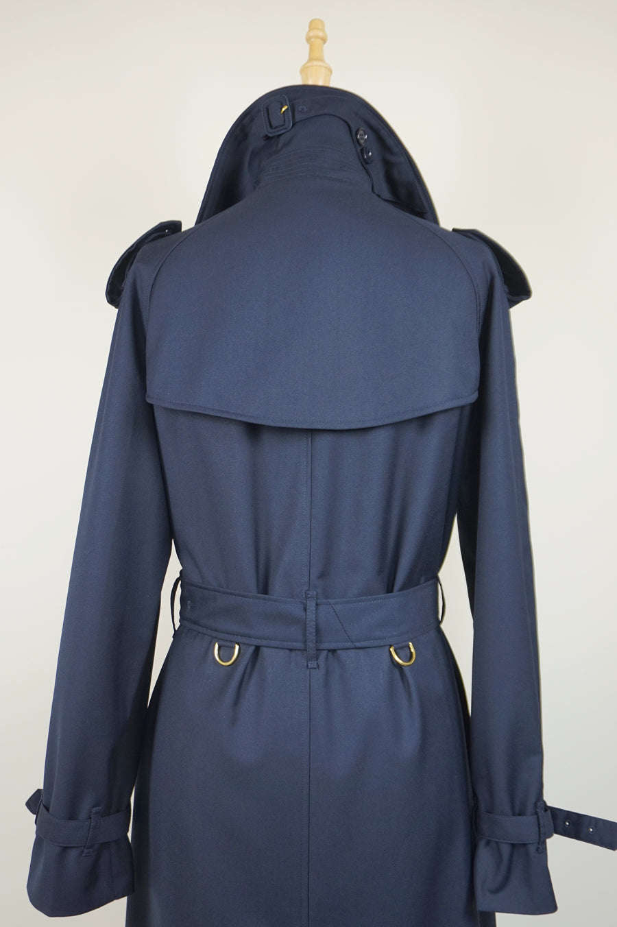 WTC-4236 Royal Blue Luxury Style Trench Coat ( Waterproof )