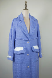 WTC-DR3001 Lavender Luxury Style Wool Trench Coat
