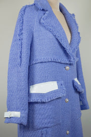 WTC-DR3001 Lavender Luxury Style Wool Trench Coat
