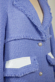 WTC-DR3001 Lavender Luxury Style Wool Trench Coat