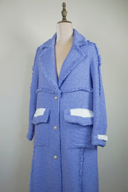 WTC-DR3001 Lavender Luxury Style Wool Trench Coat