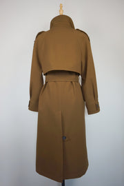 WTC-1314 Chocolate Chic Style Wool Trench Coat ( Waterproof )