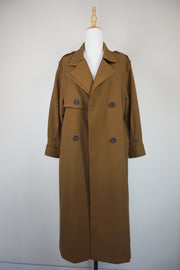WTC-1314 Chocolate Chic Style Wool Trench Coat ( Waterproof )