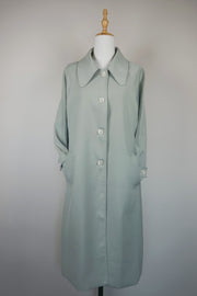 WTC-9966 Light Green Elegant Style Trench Coat