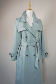 WTC-A32F Pale Green Chic Style Trench Coat