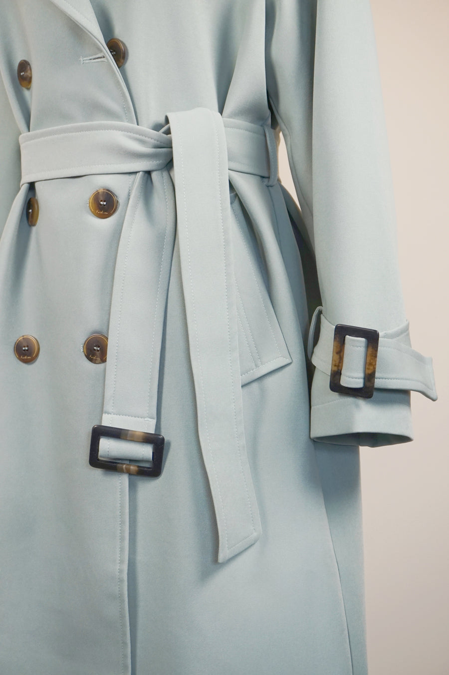 WTC-A32F Pale Green Chic Style Trench Coat