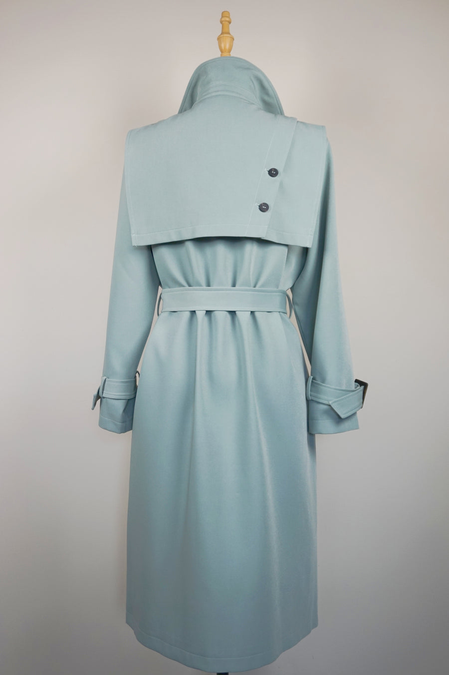 WTC-A32F Pale Green Chic Style Trench Coat