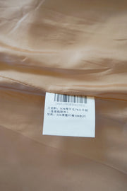 WCC-0582 Light Apricot Elegant Style Cashmere Coat