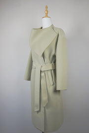 WWC-2625 Light Green Chic Style Wool Coat