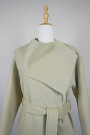 WWC-2625 Light Green Chic Style Wool Coat