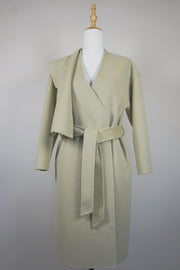 WWC-2625 Light Green Chic Style Wool Coat