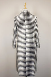 WWC-98203 Houndstooth Classic Style Wool Coat