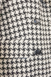 WWC-98203 Houndstooth Classic Style Wool Coat
