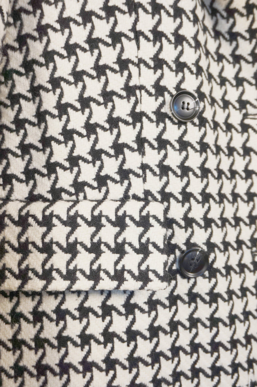 WWC-98203 Houndstooth Classic Style Wool Coat