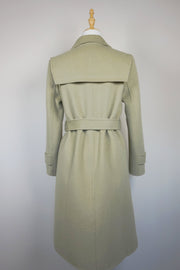 WCC-9375 Pale Green Elegant Style Cashmere Coat