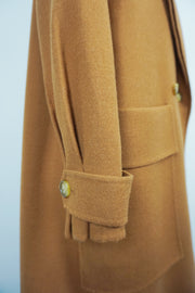 WTC-ZC057 Reddish Brown Casual Style 100% Wool Trench Coat