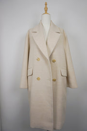 WTC-283413 Beige Casual Style Long Trench Coat
