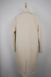 WTC-283413 Beige Casual Style Long Trench Coat
