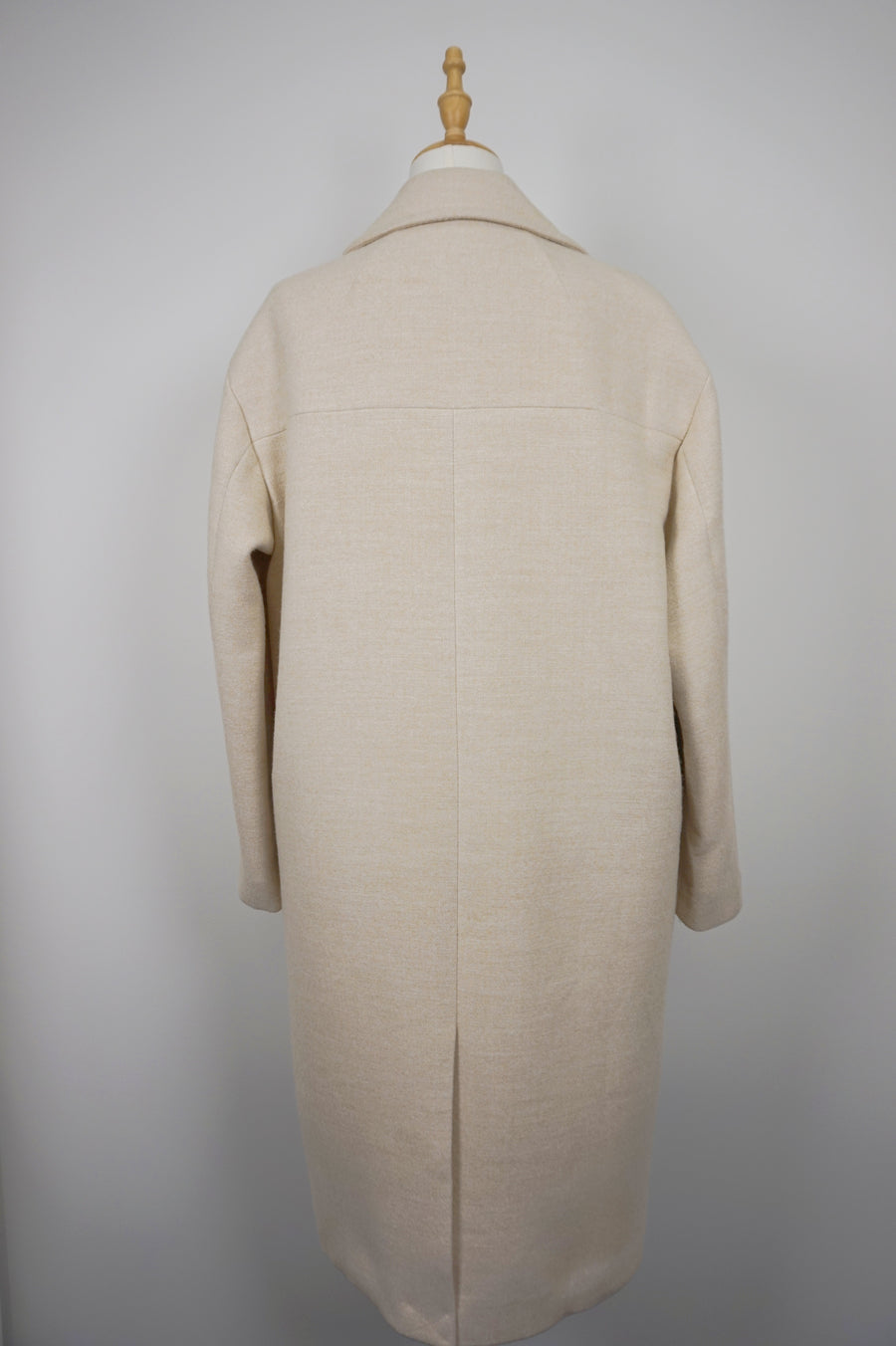 WTC-283413 Beige Casual Style Long Trench Coat
