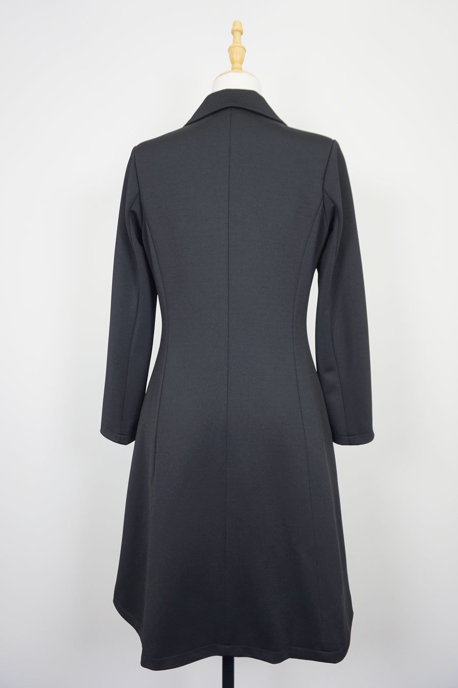 WTC-100JZ Black Elegant Style Long Trench Coat