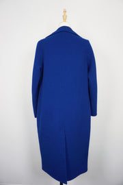 WWC-D2308 Royal Blue Elegant Style 100% Wool Coat