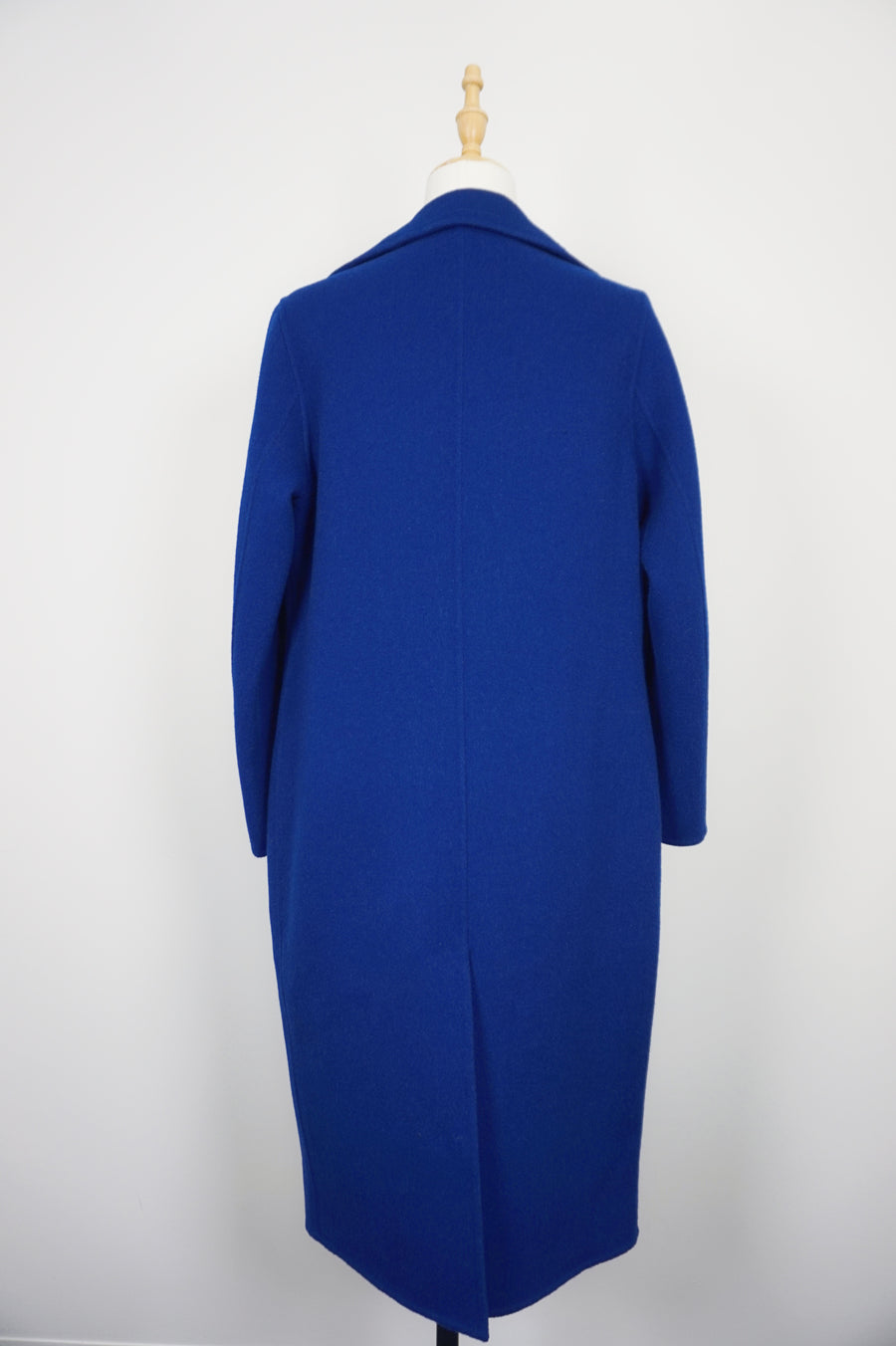 WWC-D2308 Royal Blue Elegant Style 100% Wool Coat