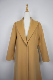 WCC-1266 Camel Luxury Style Long Cashmere Coat