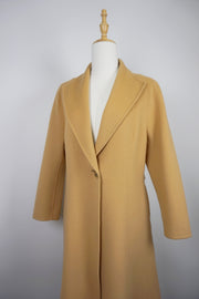 WCC-1266 Camel Luxury Style Long Cashmere Coat