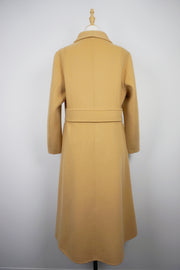 WCC-1266 Camel Luxury Style Long Cashmere Coat