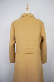 WCC-1266 Camel Luxury Style Long Cashmere Coat